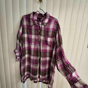 Lane bryant fannel shirt